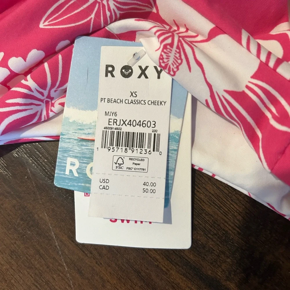 Roxy Pink Floral Bikini Set - Picture 6 of 7
